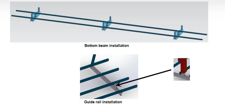 Assembled Facade Wall Attached Automatic Self Climbing Scaffold System