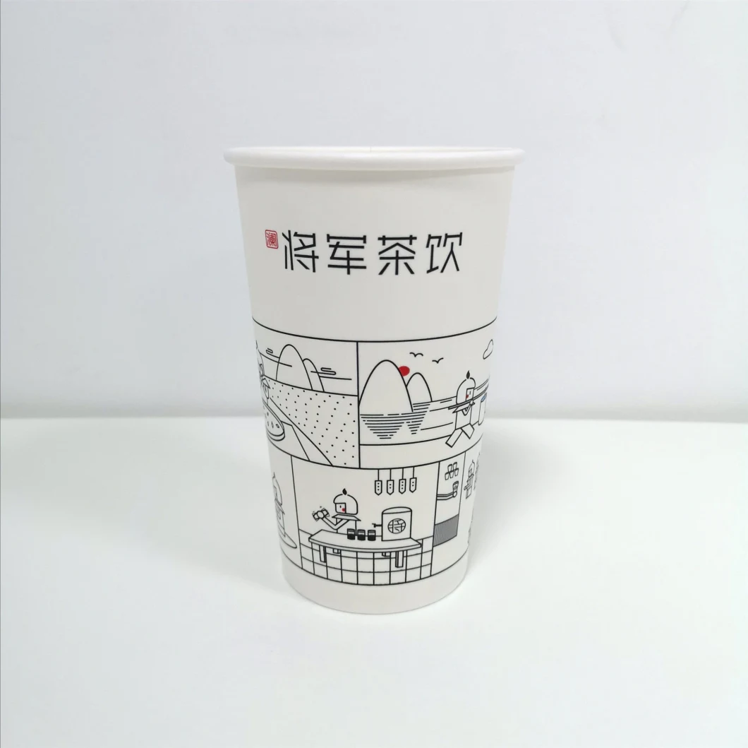 Biodegradable PLA Disposable Single Wall/ Double Wall/ Ripple Wall Paper Cup