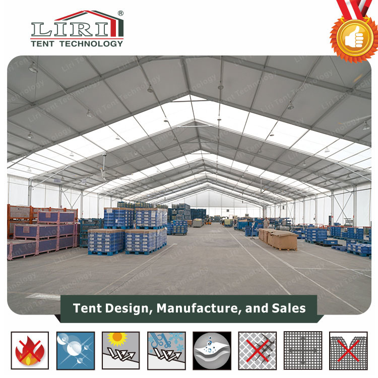 Aluminum Semi-Permanent Warehouse Storage Tent with Sandwich Hard Walls