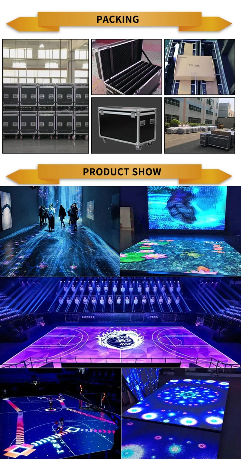 Electric Starlight Dance Floor Lighted Acrylic RGB Pixel LED Video Dance Floor Panels