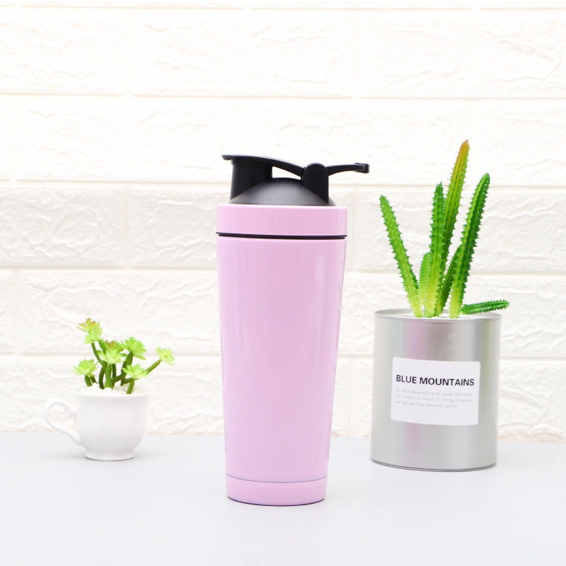 750ml Stainless Steel Insulated Double Wall Vacuum Travel Cup Protein Shaker Bottle