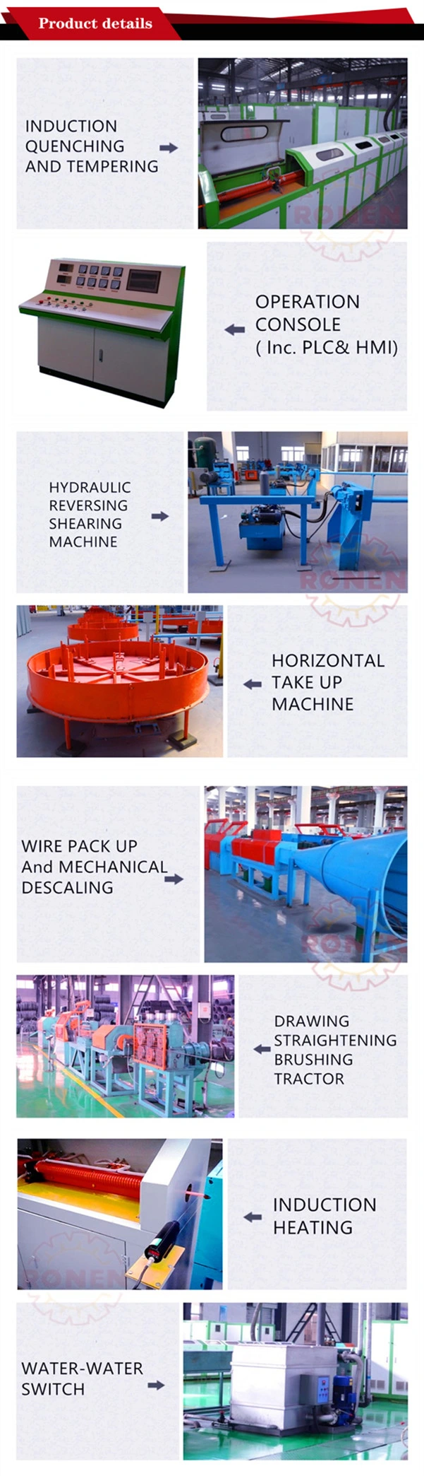 New Condition Induction Hardening Machine Prestressed Concrete PC Steel Bar Production Line