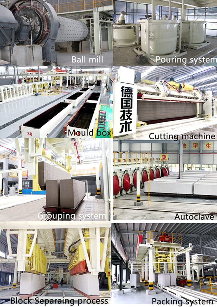 AAC Light Weight Block Machine Aerated Autoclaved Concrete Plant