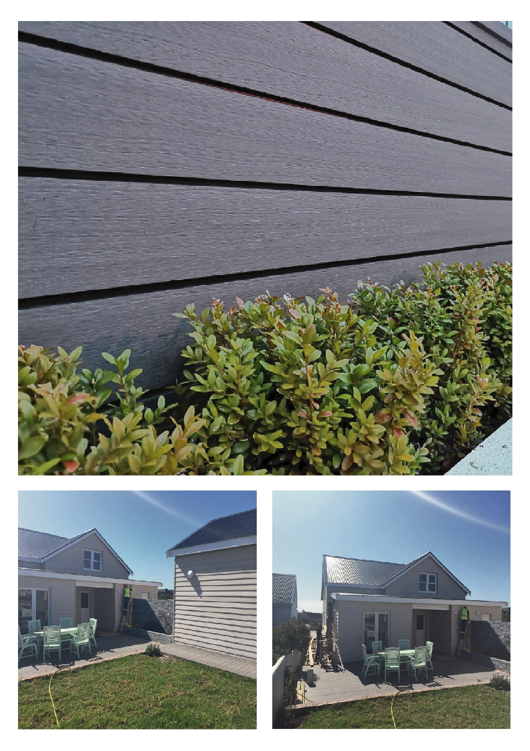 Anti-Slip Termite Resistance Fire Rated Outdoor Wood Plastic Composite Facade Wall Cladding Plank