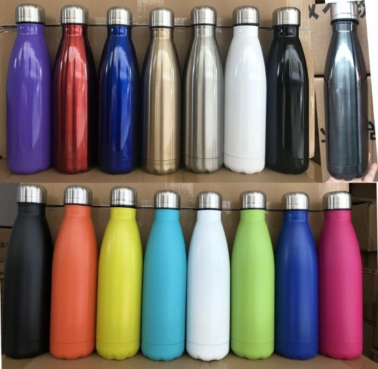 500ml/17oz/750ml/25oz Stainless Steel Insulated Double Wall Vacuum Cola Bottle