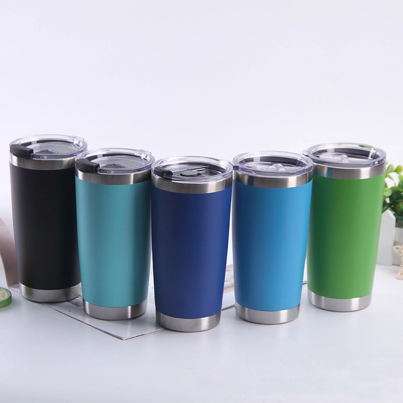 Amazon Hot Sale 20oz 600ml Double Walls Stainless Vacuum Insulated Water Bottle Coffee Cup with Cover