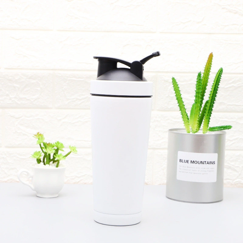 750ml Stainless Steel Insulated Double Wall Vacuum Travel Cup Protein Shaker Bottle