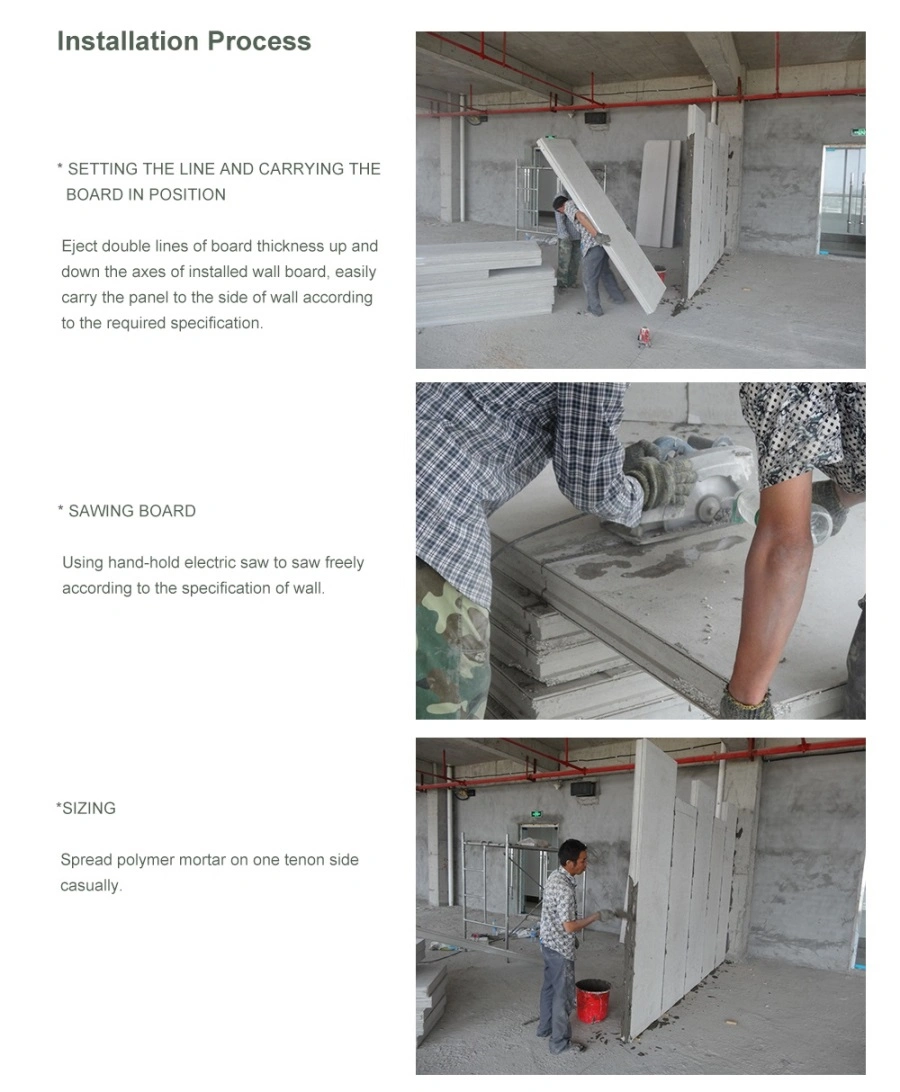 Structurally Insulated Panels Lightweight Concrete Floor Partition Wall for Sound Insulation