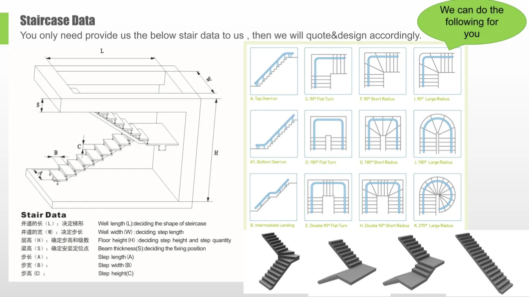 Customized Build Straight Stairs Rubber Oak Wood Staircases