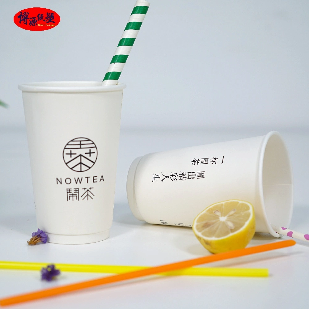 China Manufacture Custom Logo Disposable Paper Cup Single Wall/ Double Wall/ Ripple Wall Cups