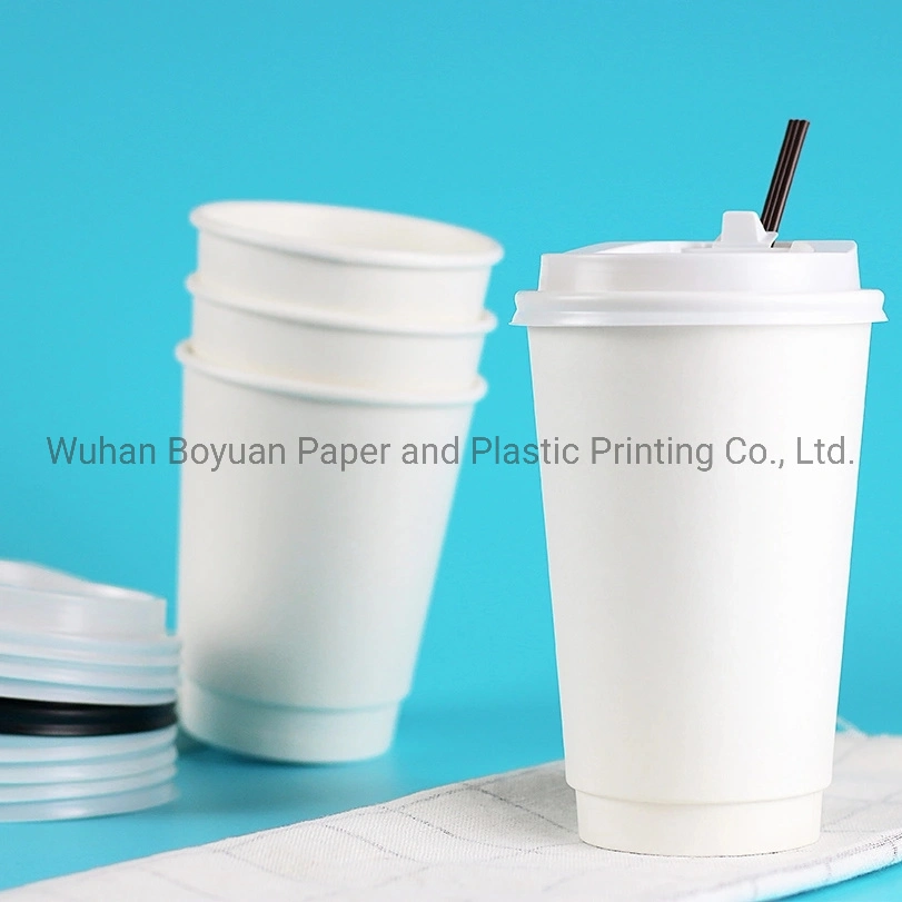 Biodegradable PLA Disposable Single Wall/ Double Wall/ Ripple Wall Paper Cup