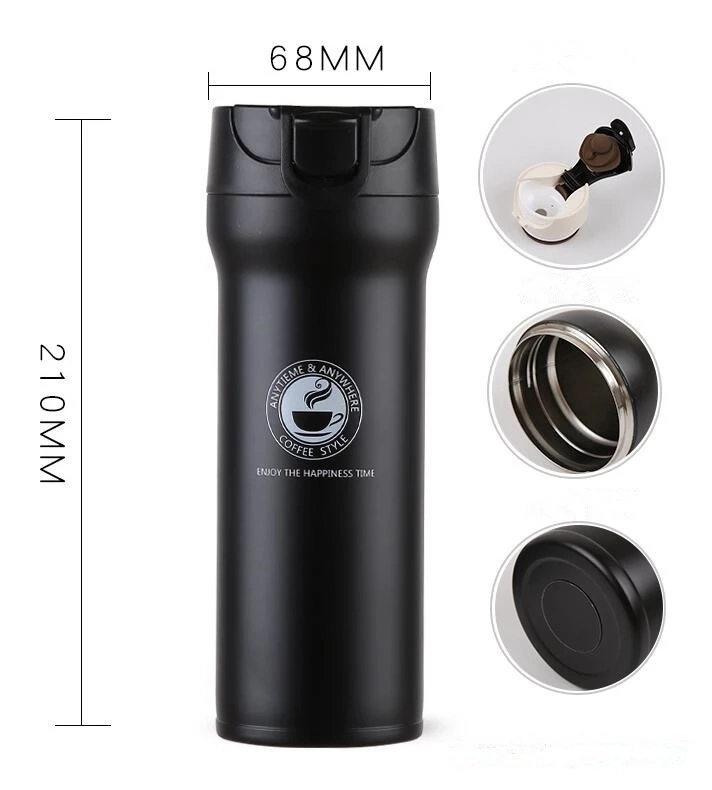 Free Sample Wholesale Double Wall Coffee Mug, Double Wall Coffee Cups with Lid