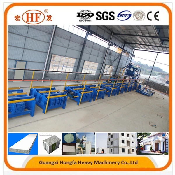 Hfp512A EPS Automatic Horizontal Precast Concrete Wall Panel Extrusion Machine