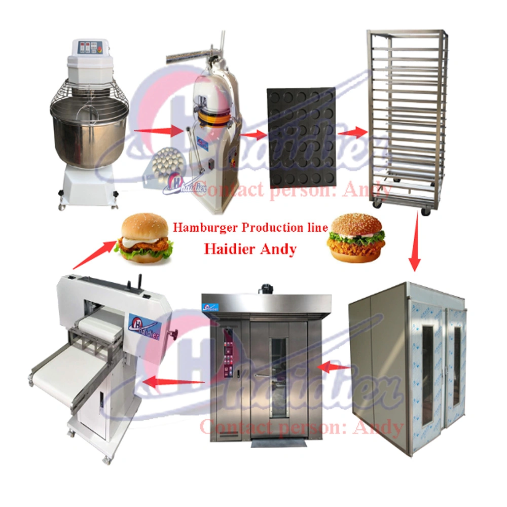 Haidier Hamburger Production Line Price, Burger Bread Machine Line Production Line Bakery