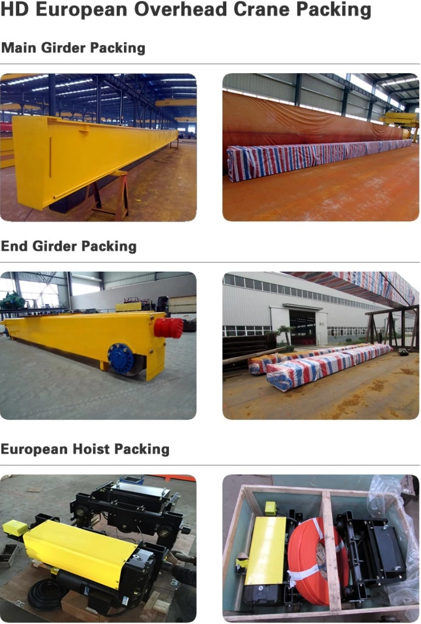 Single Girder Double Girder Overhead Crane Price with Electric Winch Trolley