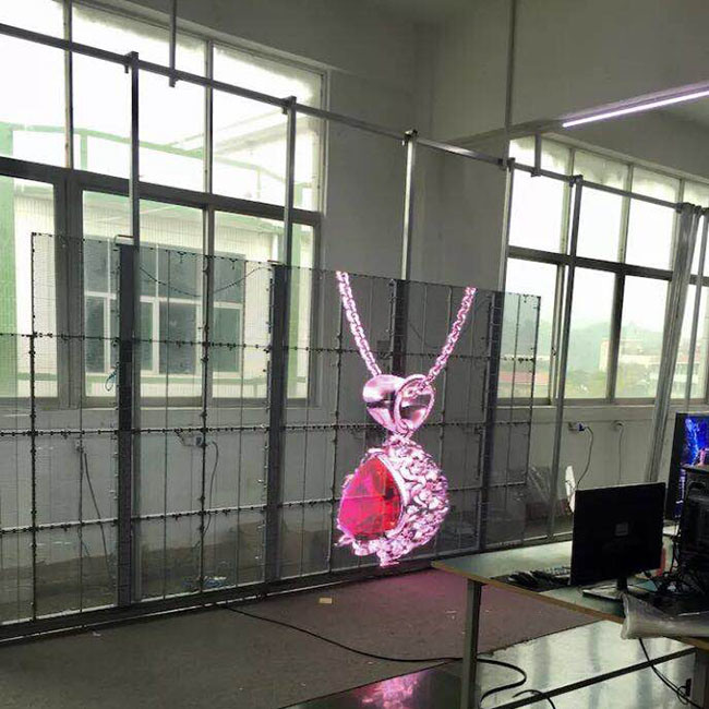 Transparent Curtain Wall Flexible LED Curtain LED Display