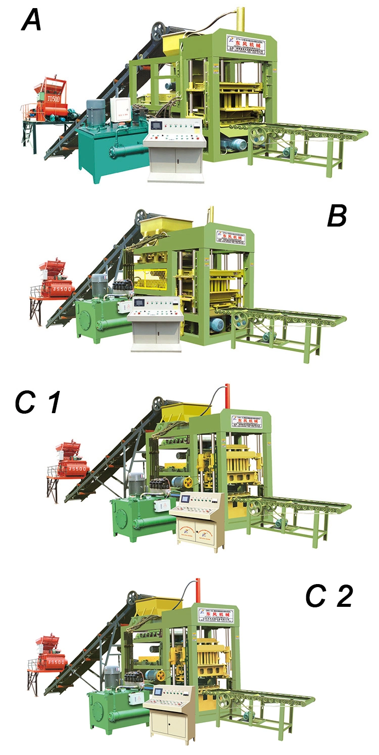 Brick Plant, Automatic Cement Concrete Hollow Block Machine