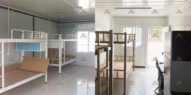 Customized Pre Fab Accommodation Container House Low Cost Workers Living Dormitory