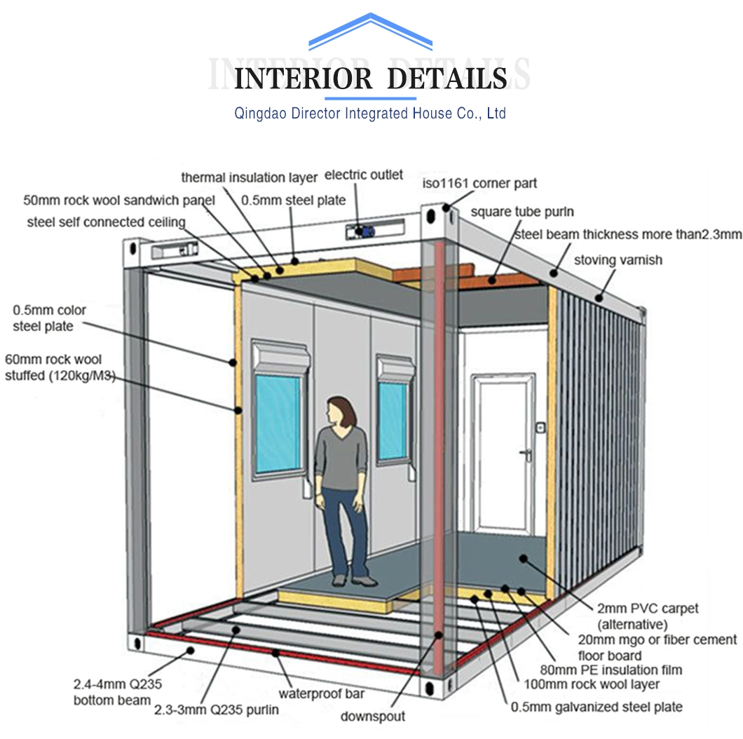 Prefabricated Container Homes with Modern Modular Luxury Multi Storey Container for Sale