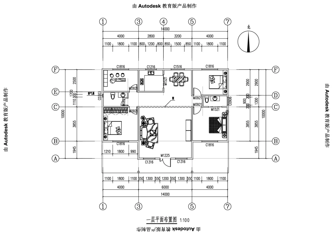 Well Designed Lgs Wood Pre-Fabricated Building Prefab House with 3 Bedrooms