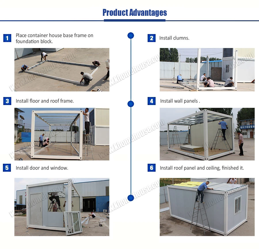 Flat Pack Pre Fabricated Dormitory on Construction Site