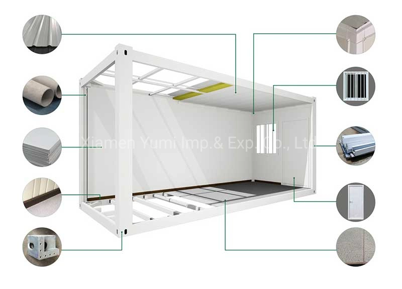 Mobile Folding Expandable Prefab Flat Pack Container for Living Homes