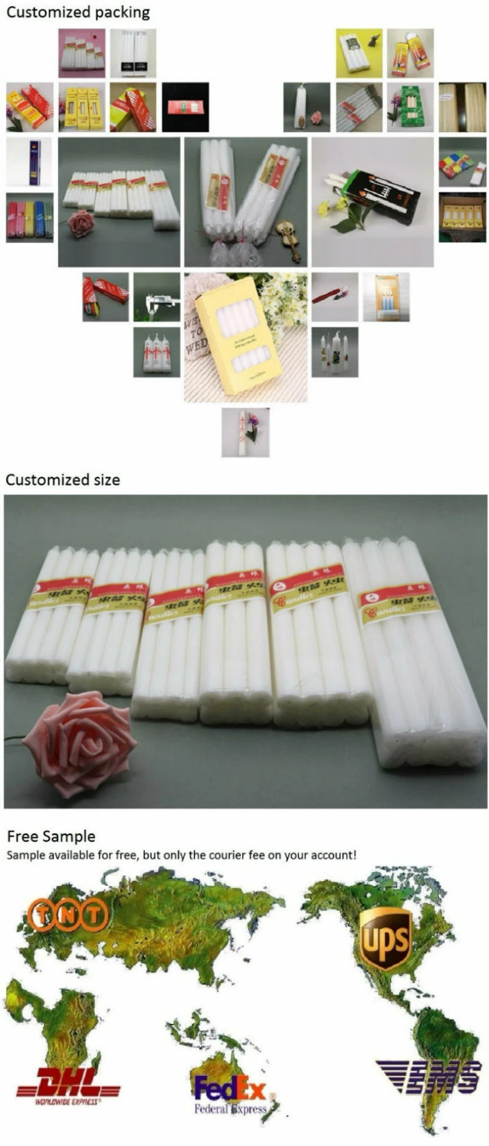 High Quality Stick Candle Taper Candle White Candle