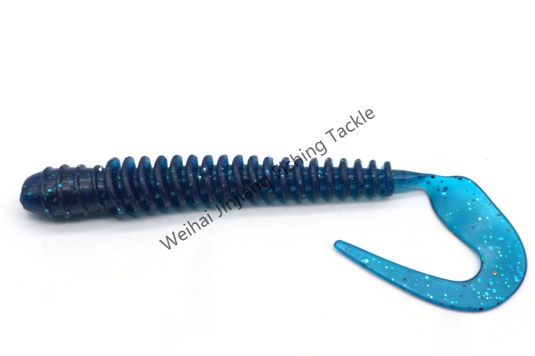 F-60 TPE Soft Lure Long Tailed Grub Sea Fishing Lure soft plastic lure
