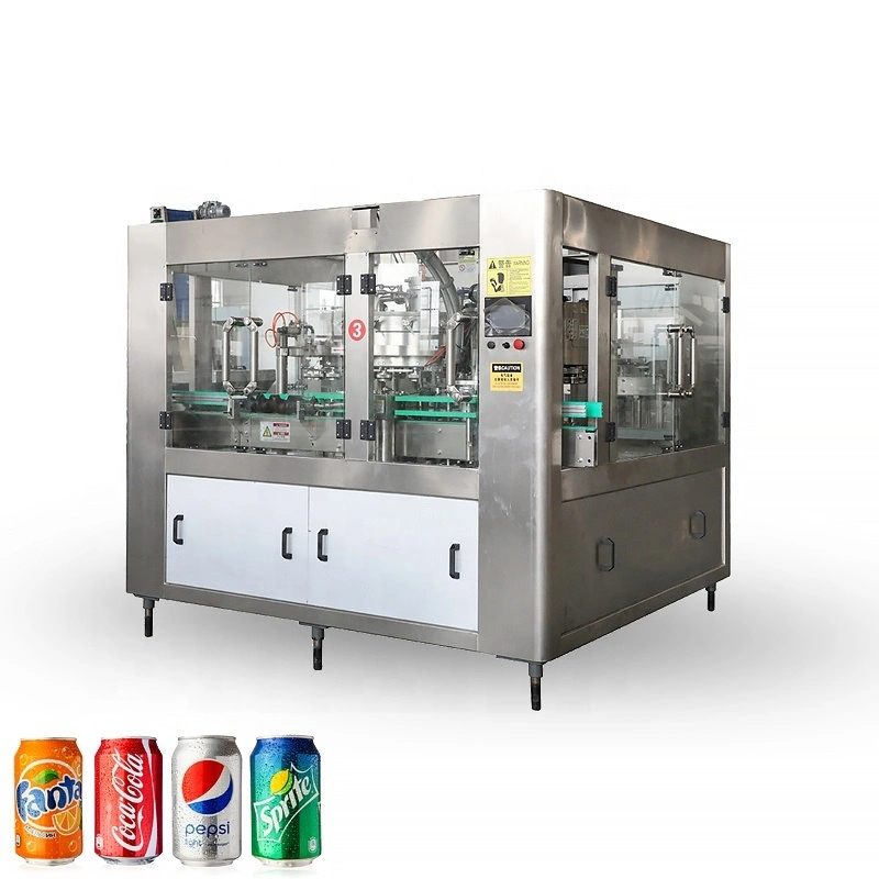 Aluminum Beverage Cans Liquid Filling Machine Packaging Line Agriculture Food Beverage Machinery