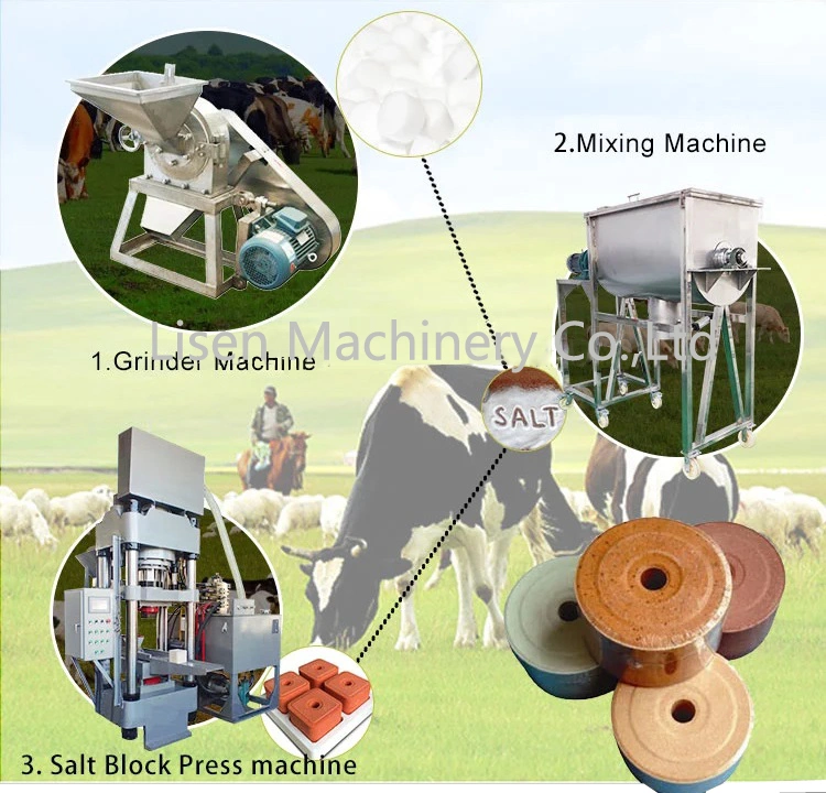 4kg 5kg Animal Licking Salt Block Making Machine Mineral Nutrition 220V / 380V