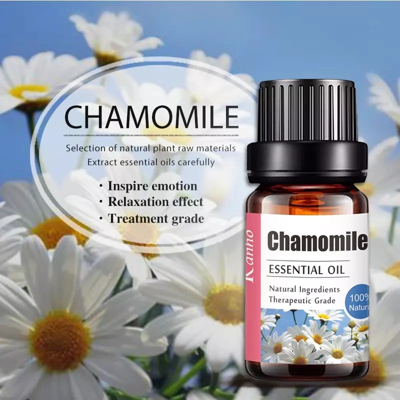 Wholesale 100% Natural 10ml Chamomile Essential Oil Moisturizing Improve Dry Skin Massage Lin Single Essential Oil