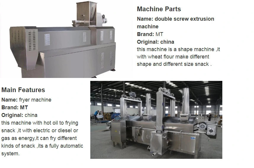 Doritos Extrusion Production Line Instant Snacks Tortilla Chips Making Machine China Supplier