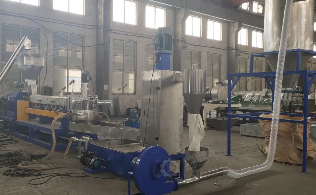 LDPE PP Calcium Carbonate Compound Twin Screw Extrusion Granulation Machinery