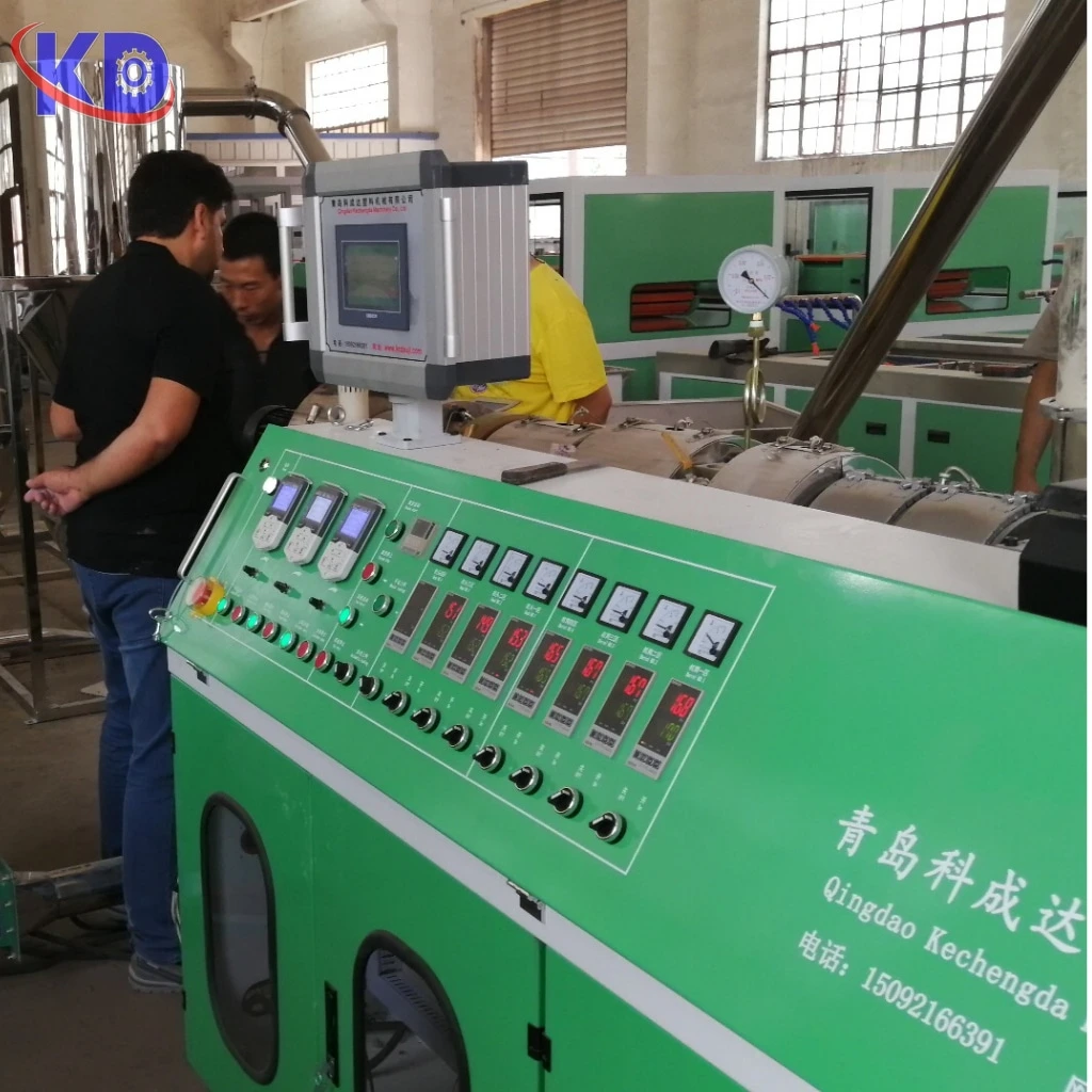 Customer Oriented PVC Plastic Granules Pellets Extruder with Hot Cutter