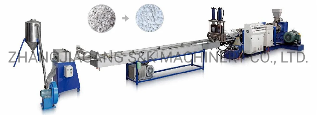 Water Strand Noodle Type Granules Making Machine Extruder Screen Changer Cutter Dryer Pellet Extruder Machine Plant