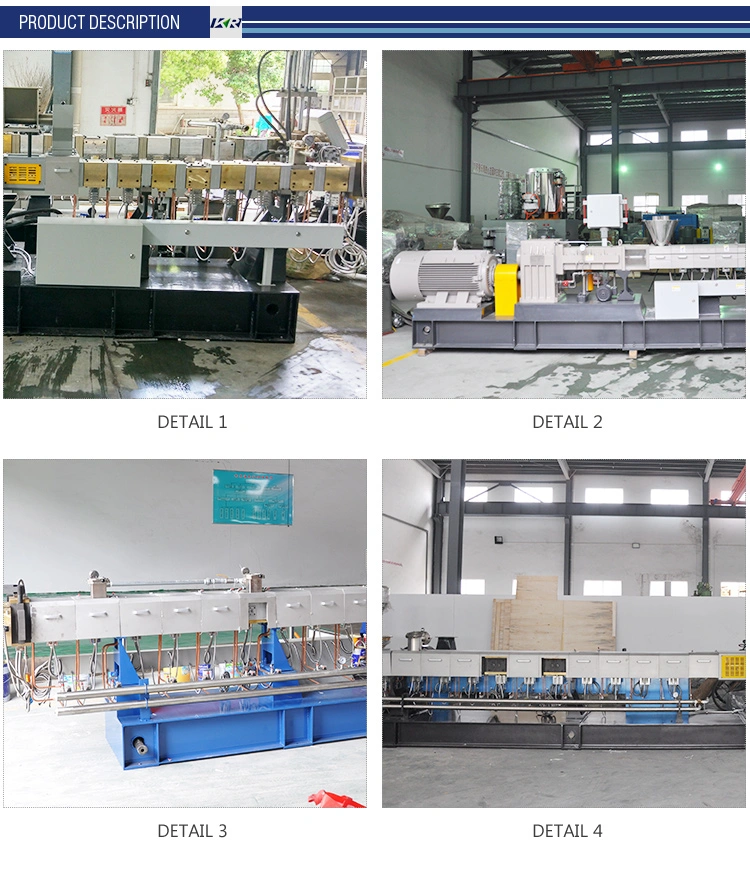 Pet Bottle Scrap/Pet Flakes Recycling Granules Twin Screw Extruder with Factory Price