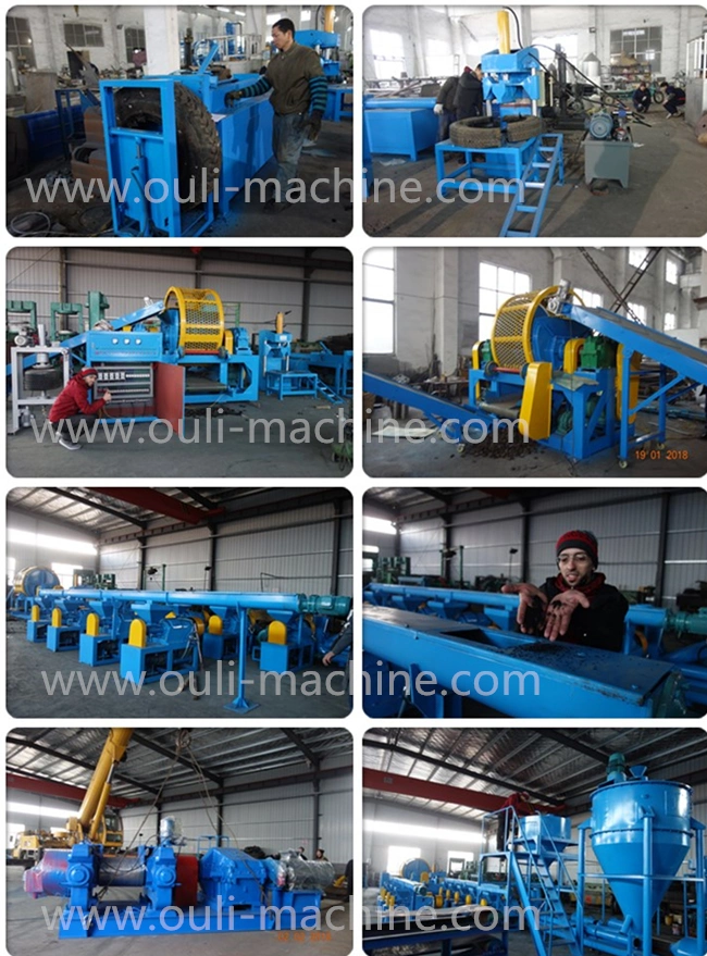 Used Tire Recycling Machines, Rubber Powder Granules Recycling Making Production Line