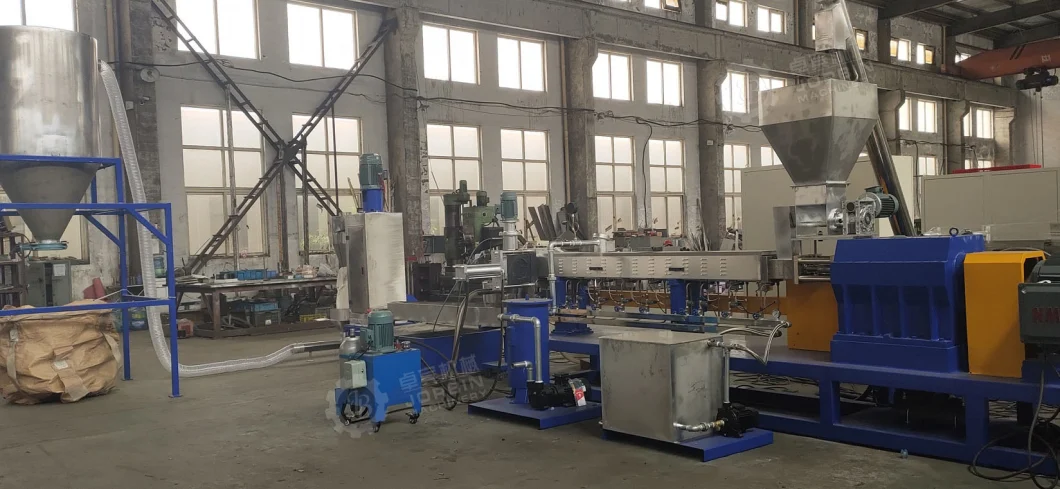 LDPE PP Calcium Carbonate Compound Twin Screw Extrusion Granulation Machinery