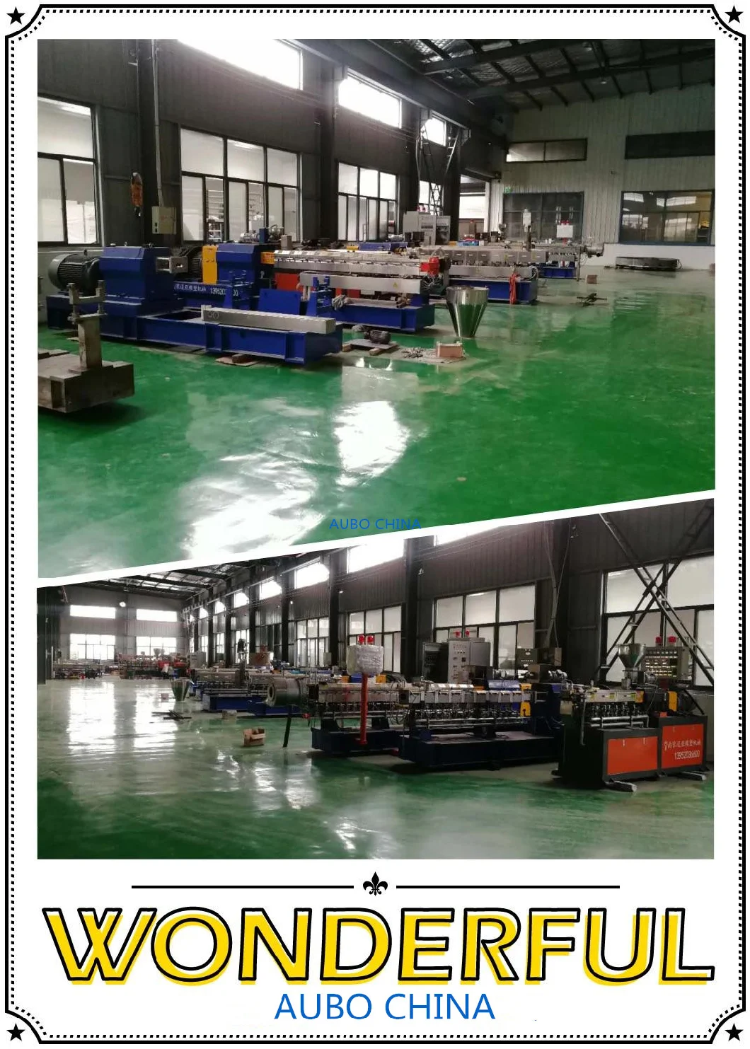 High Output Conical Twin Screw Plastic Extruder