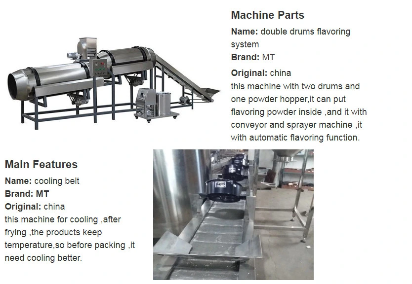 Doritos Extrusion Production Line Instant Snacks Tortilla Chips Making Machine China Supplier