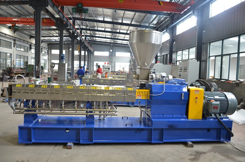 High Output Conical Twin Screw Plastic Extruder