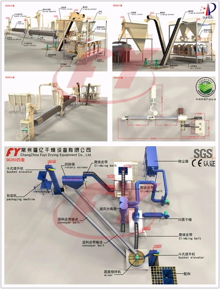 Ammonium sulfate irregular granules rolling extruder with CE certificate