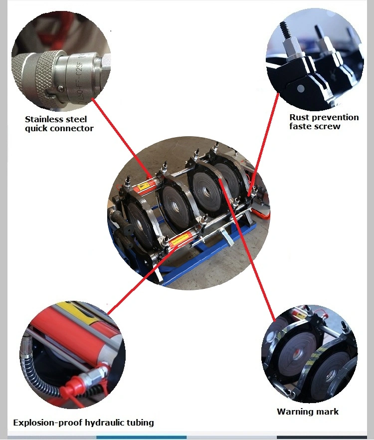Sud355h HDPE Pipe Butt Fusion Welding Machine for Pipes (90-355mm)