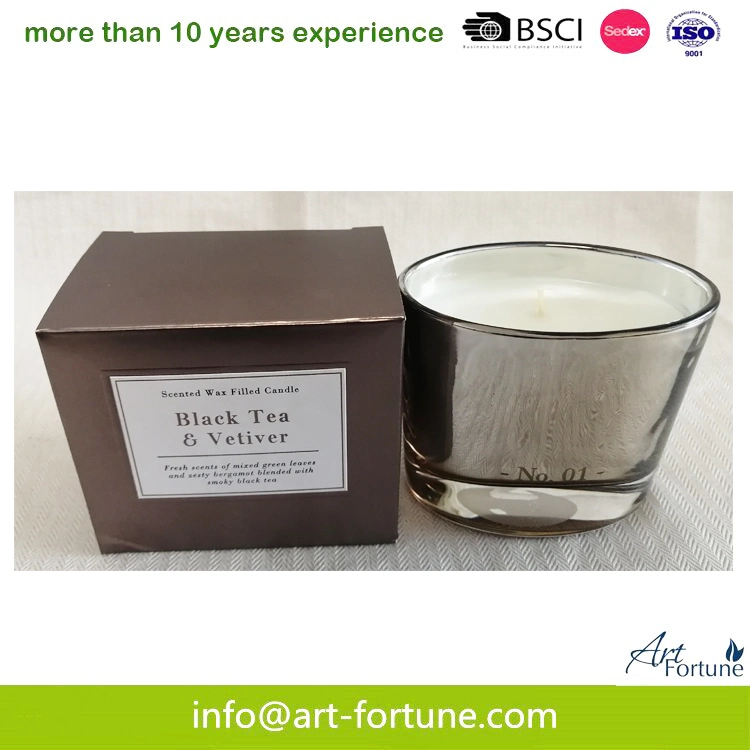 Hot Sale Scented Glass Candle with Gift Box for Yours