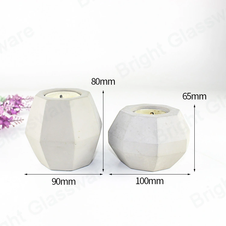 Luxury Natural Soy Wax Concrete Cement Scented Candle Jar