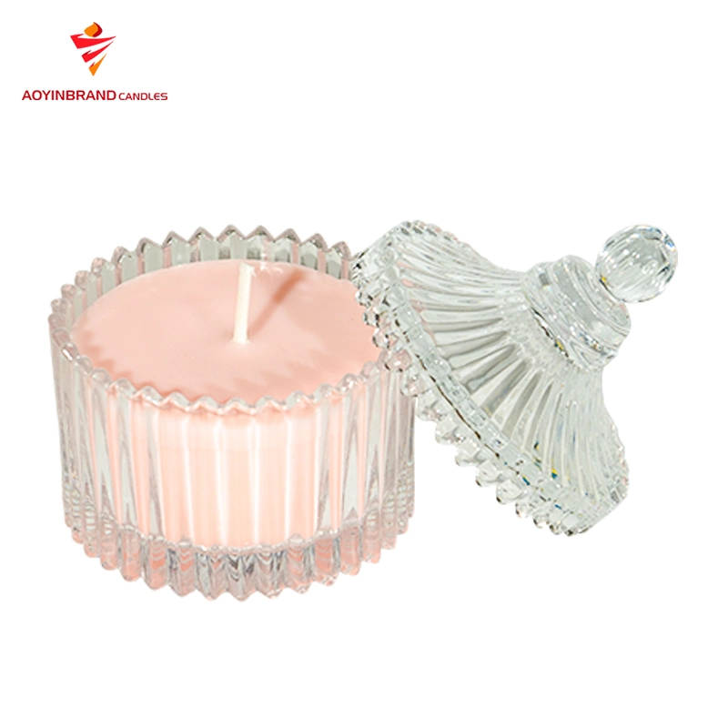 High Quality Luxury Rose Scented Candles in Glass