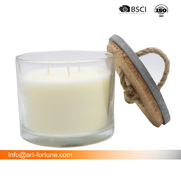 Scented Soy Candle with Metal Lid for Home Decoration