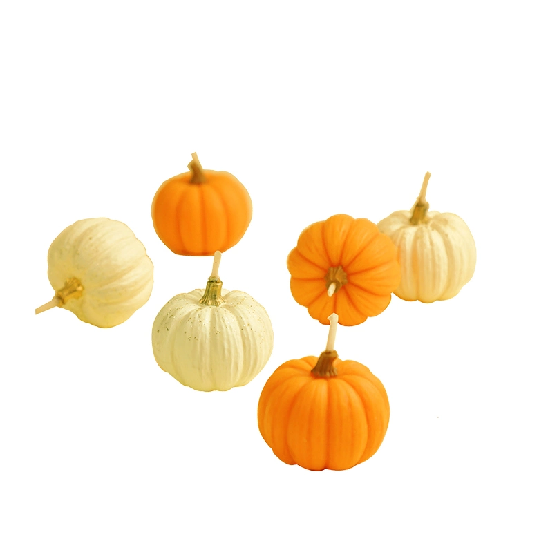 Halloween Party Candles Pumpkin Shaped Decoration Fall Harvest Mini Scented Pumpkins Candle