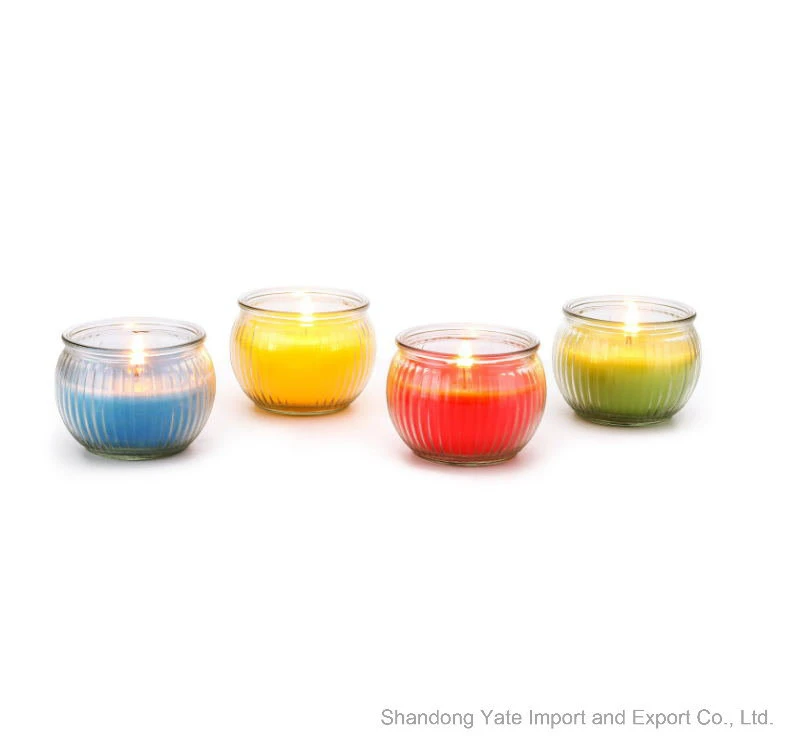 Scented Candles Holders Glass Votive Jar Set for Festive Decoration