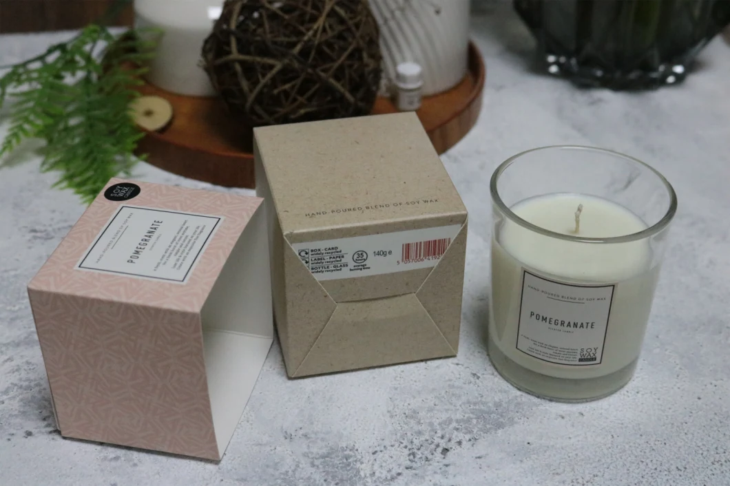 Scented Soy Wax Candle with Gift Box for Home Decor